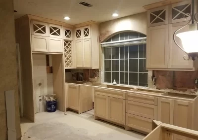 Custom Kitchen Wooden Cabinets and Trim